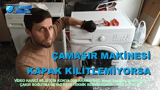 Arçelik Çamaşır Makinesi Kapak Kilitlemiyor - Çalışmıyor Kilit Arızası ve Değişim- SBTR-Teknik