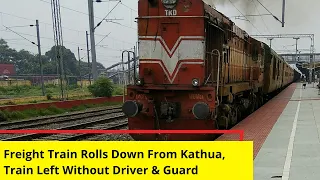 Freight Train Rolls Down From Kathua | Train Left Without Driver & Guard | NewsX