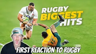 Rugy Players are Different! Reaction to Rugby's Hardest Hits, Biggest Tackles & Crazy Skills