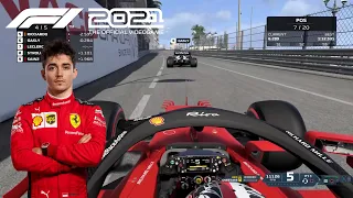 F1 2021 Gameplay | Charles Leclerc in Ferrari at Circuit de Monaco (Monaco GP 2021)