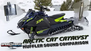 ARCTIC CAT CATALYST 600 MUFFLER COMPARISON // Speedwerx USA