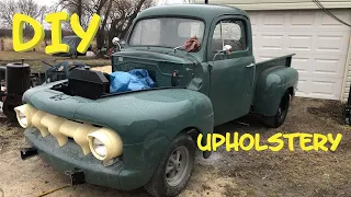 DIY Bench Seat Upholstery For a 1952 Ford F1 Truck.