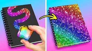 Secret School Hacks And Rainbow School Crafts 🤩🌈😍