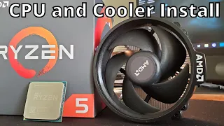 How to install a Ryzen CPU and its Wraith Stealth Cooler | AM4 socket | AMD