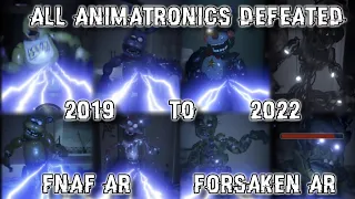 EVERY CHARACTER DEFEATED 2019-2022 || FNaF-Forsaken AR