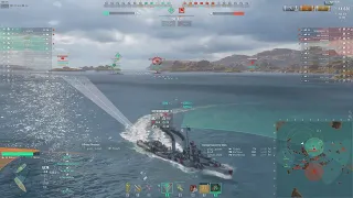 Mahan | defending a home cap | World of Warships | destroyer