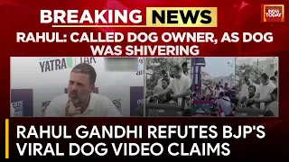 Rahul Gandhi Responds to Viral Dog Video Controversy, Denies BJP's Allegations