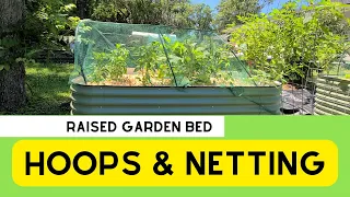 Hoops and Netting for my Vego Raised Garden Bed