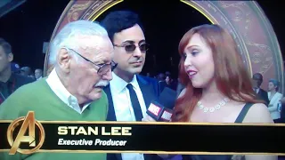 Stan Lee Live from The avengers:. Infinity war Premiere