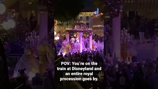Christmas Fantasy Parade at Disneyland from the Main Street Railroad Station