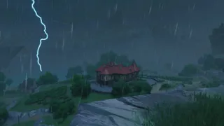 Dawn Winery Theme + Soft Rain (1 hour)