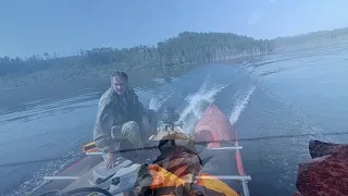 Богучанское водохранилище.  3-4 августа 2019 г.