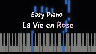 La Vie En Rose Easy Piano Tutorial
