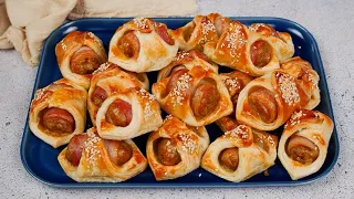 Sausage pastries: perfect to serve at you party!