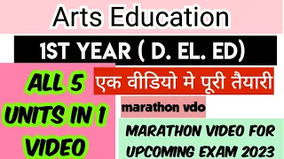 Art Education / 1st yr / marathon vdo/all 5 units in 1 vdo