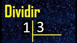 dividir 1 entre 3