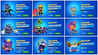 Unlocking All new Skins and Pins | Brawl Stars Season 26 & 27