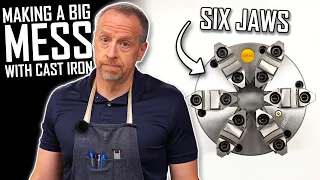 New 6-Jaw Chuck! | How to (re) Machine a Cast Iron Backing Plate