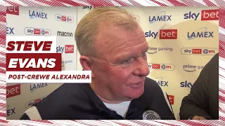 Steve Evans' reaction | Stevenage 1-0 Crewe Alexandra