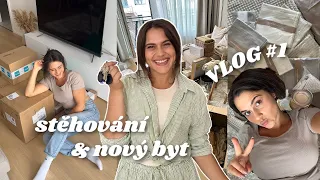 [VLOG] ~ Moje nové doma 🥺📦 | Stěhování, apartment tour & hromada zařizování | #1