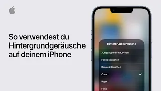 So verwendest du Hintergrundgeräusche auf deinem iPhone | Apple Support