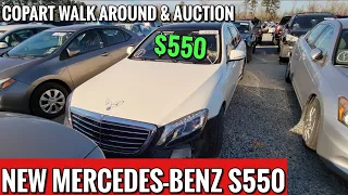 COPART WALK AROUND NEW CHEAP MERCEDES BENZ S550