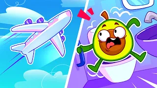 Safety Tips on the Airplane || More Funny Stories for Kids