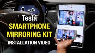 Tesla Smartphone Mirroring Kit for iPhone and Android [Easy DIY Installation Video]  Youtube Netflix