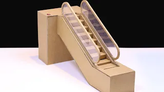 How To Make Escalator From Cardboard! DIY Escalator