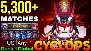 5,300+ Matches Cyclops Legendary Gameplay - Top 1 Global Cyclops by USTAny - Mobile Legends