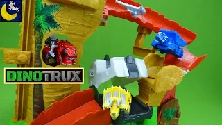 NEW Dinotrux Toys Rock Slide Revenge Playset Ty Rux Revvit Ton Ton D-Structs Vehicle Dinosaur Toys