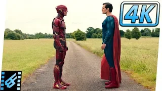 The Flash vs Superman Race / Mid Credits Scene | Justice League (2017) Movie Clip