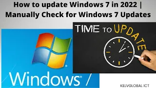 How to update Windows 7 in 2022 | Manually Check for Windows 7 Updates | Install Windows 7 Updates