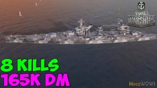 World of WarShips | Sinop | 8 KILLS | 165K Damage -  Replay Gameplay 4K 60 fps