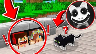 SEKRETNA KRYJÓWKA PRZED NAJSTRASZNIEJSZYM KOTEM POD CHODNIKIEM W MINECRAFT?! GPLAY & LUMI