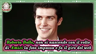 Roberto Bolle, non si nasconde con il volto di Amici la foto impazza e fa il giro del web