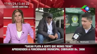 AMENAZABA CON CLAUSURAR PULPERÍA APREHENDEN A FUNCIONARIO MUNICIPAL COBRANDO Bs. 3000