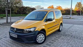 Осмотр Volkswagen Caddy в хорошем состоянии из Германии