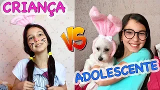 CRIANÇA VS ADOLESCENTE NA PÁSCOA | Família Luluca