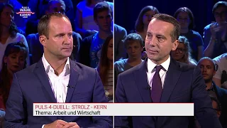 18.09.2017 2 Das Duell NEOS Chef Strolz vs  SPÖ Kanzler Kern