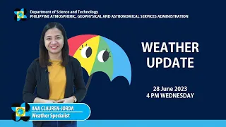 Public Weather Forecast issued at 4:00 PM | June 28, 2023