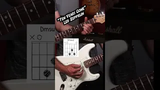 Tutorial The underrated Led Zeppelin classic, ten years gone #shorts