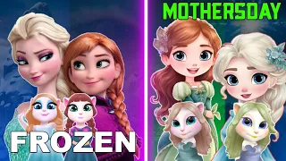 My Talking Angela 2 || Frozen 2 || Mothersday || Elsa and Anna and their daughters || Cosplay