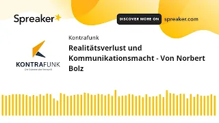 Audimax: Norbert Bolz – Realitätsverlust und Kommunikationsmacht