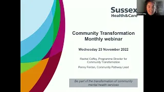 November 2022 - community transformation monthly webinar