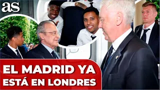 La LLEGADA del REAL MADRID a LONDRES para la FINAL de la CHAMPIONS