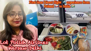 Lot Polish Airlines || Direct Flight From Warsaw to Delhi || Warsaw Chopin Airport