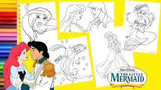 Coloring Disney Coloring Pages The Little Mermaid - Princess Ariel & Eric with Animation