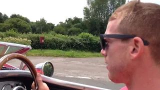 Driving Austin Healey 100/4