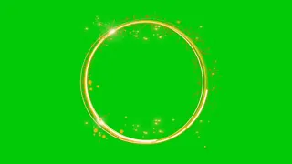 Green Screen ​Circle​ Effect​ |  gold circle​ | D-Share